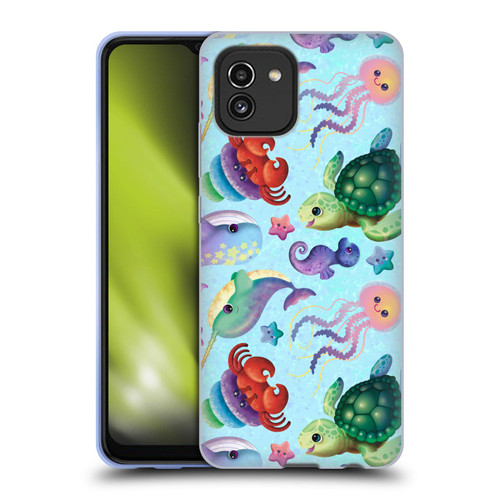 Carla Morrow Patterns Sea Life Soft Gel Case for Samsung Galaxy A03 (2021)