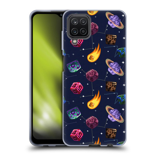 Carla Morrow Patterns Colorful Space Dice Soft Gel Case for Samsung Galaxy A12 (2020)