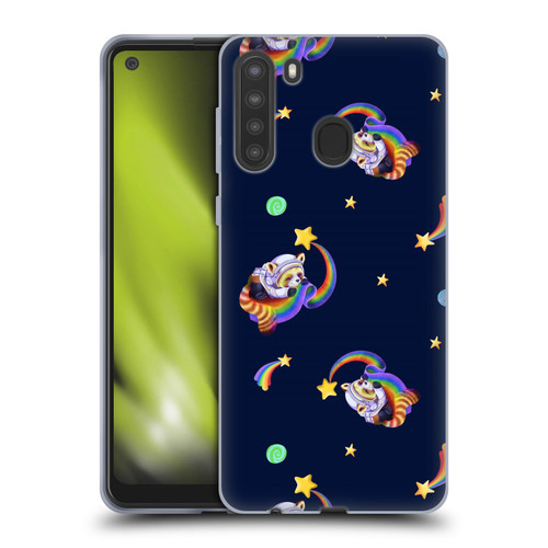 Carla Morrow Patterns Red Panda Soft Gel Case for Samsung Galaxy A21 (2020)