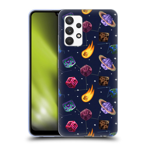 Carla Morrow Patterns Colorful Space Dice Soft Gel Case for Samsung Galaxy A32 (2021)