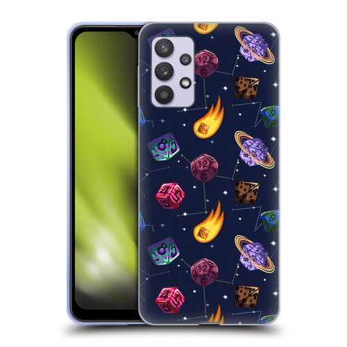 Carla Morrow Patterns Colorful Space Dice Soft Gel Case for Samsung Galaxy A32 5G / M32 5G (2021)