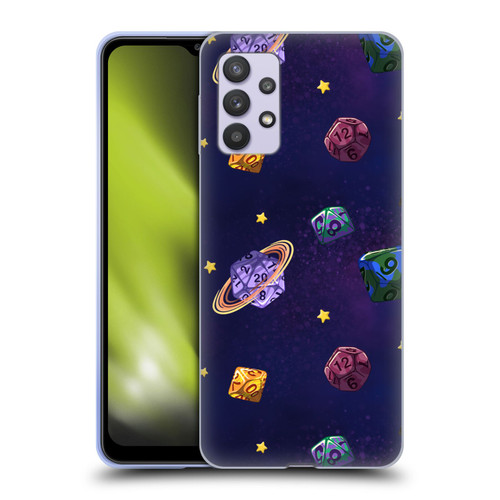 Carla Morrow Patterns Dice Numbers Soft Gel Case for Samsung Galaxy A32 5G / M32 5G (2021)