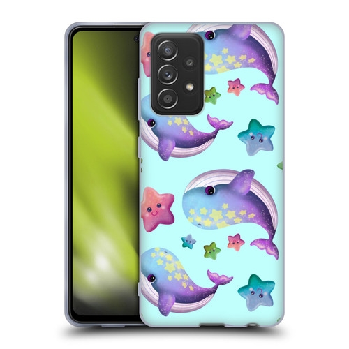 Carla Morrow Patterns Whale And Starfish Soft Gel Case for Samsung Galaxy A52 / A52s / 5G (2021)