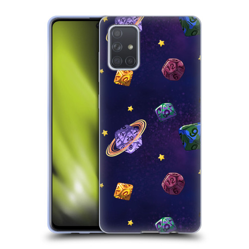 Carla Morrow Patterns Dice Numbers Soft Gel Case for Samsung Galaxy A71 (2019)