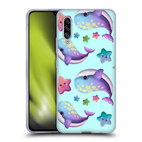 Carla Morrow Patterns Whale And Starfish Soft Gel Case for Samsung Galaxy A90 5G (2019)