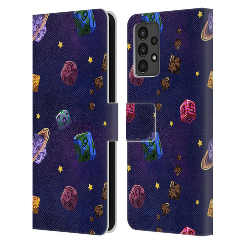 Carla Morrow Patterns Dice Numbers Leather Book Wallet Case Cover For Samsung Galaxy A13 (2022)