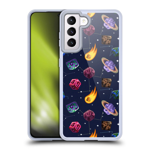 Carla Morrow Patterns Colorful Space Dice Soft Gel Case for Samsung Galaxy S21 5G
