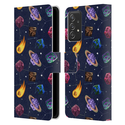 Carla Morrow Patterns Colorful Space Dice Leather Book Wallet Case Cover For Samsung Galaxy A52 / A52s / 5G (2021)