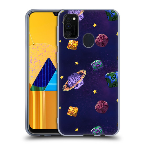 Carla Morrow Patterns Dice Numbers Soft Gel Case for Samsung Galaxy M30s (2019)/M21 (2020)