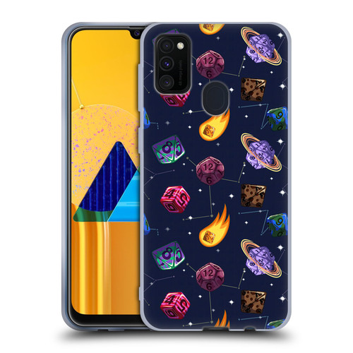 Carla Morrow Patterns Colorful Space Dice Soft Gel Case for Samsung Galaxy M30s (2019)/M21 (2020)