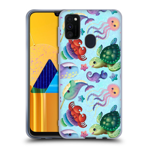 Carla Morrow Patterns Sea Life Soft Gel Case for Samsung Galaxy M30s (2019)/M21 (2020)