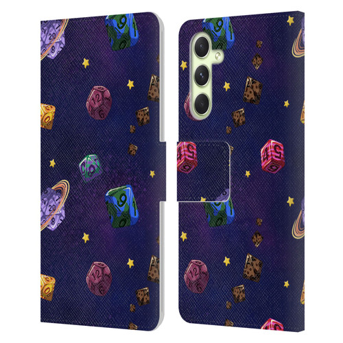 Carla Morrow Patterns Dice Numbers Leather Book Wallet Case Cover For Samsung Galaxy A54 5G