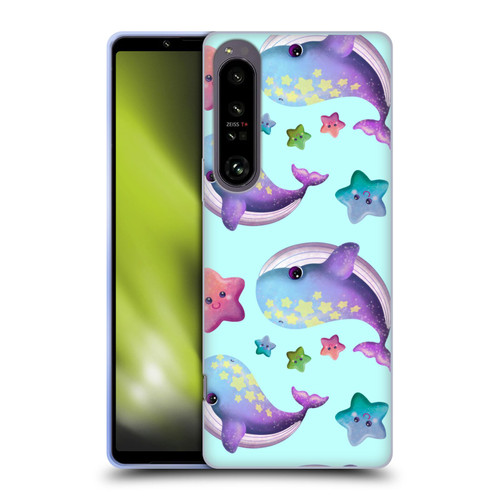Carla Morrow Patterns Whale And Starfish Soft Gel Case for Sony Xperia 1 IV