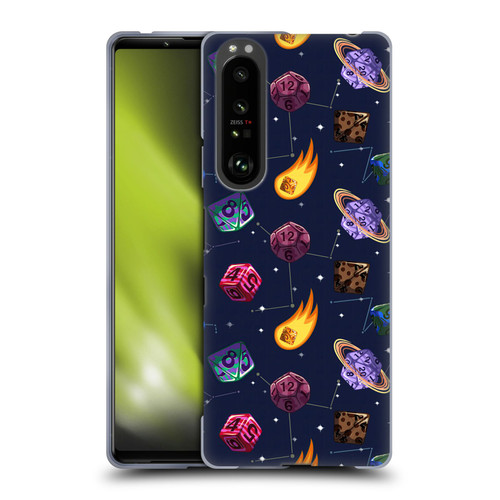 Carla Morrow Patterns Colorful Space Dice Soft Gel Case for Sony Xperia 1 III