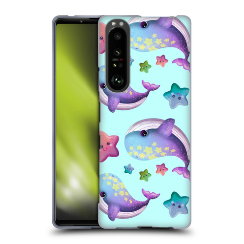 Carla Morrow Patterns Whale And Starfish Soft Gel Case for Sony Xperia 1 III
