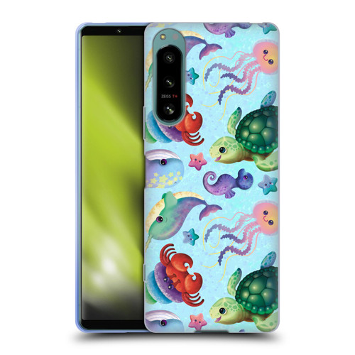 Carla Morrow Patterns Sea Life Soft Gel Case for Sony Xperia 5 IV