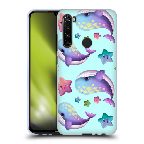 Carla Morrow Patterns Whale And Starfish Soft Gel Case for Xiaomi Redmi Note 8T