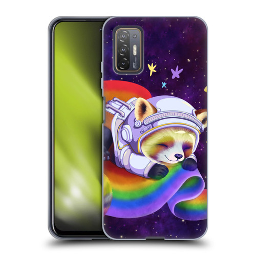 Carla Morrow Rainbow Animals Red Panda Sleeping Soft Gel Case for HTC Desire 21 Pro 5G