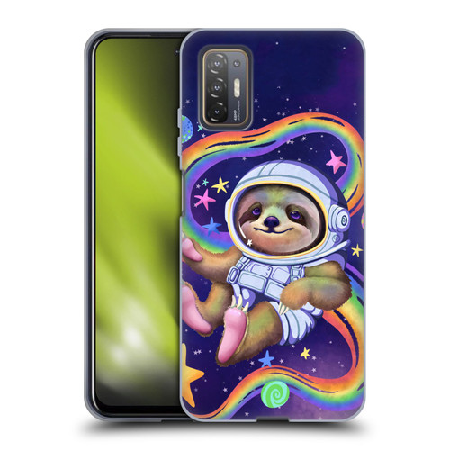 Carla Morrow Rainbow Animals Sloth Wearing A Space Suit Soft Gel Case for HTC Desire 21 Pro 5G