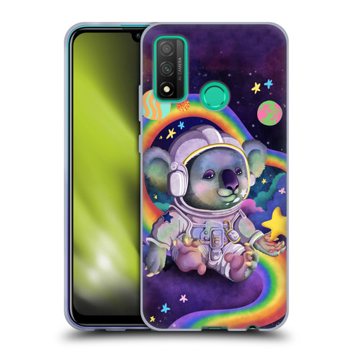 Carla Morrow Rainbow Animals Koala In Space Soft Gel Case for Huawei P Smart (2020)