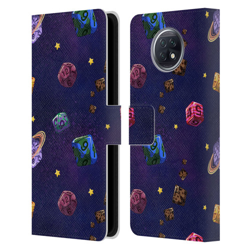 Carla Morrow Patterns Dice Numbers Leather Book Wallet Case Cover For Xiaomi Redmi Note 9T 5G