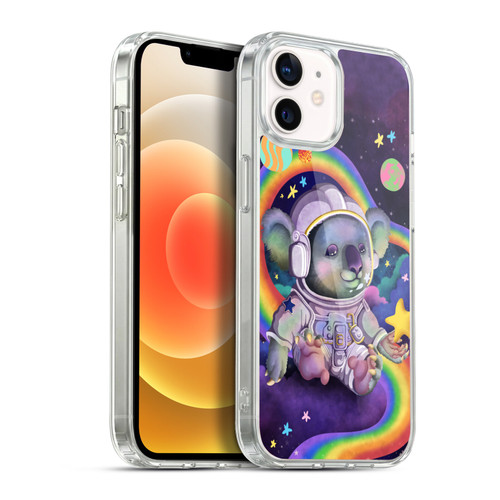 Carla Morrow Rainbow Animals Koala In Space Soft Gel Case for Apple iPhone 12 / iPhone 12 Pro & MagSafe
