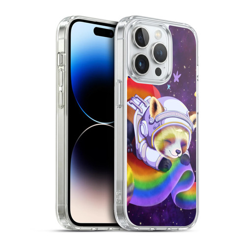 Carla Morrow Rainbow Animals Red Panda Sleeping Soft Gel Case for Apple iPhone 13 Pro & MagSafe