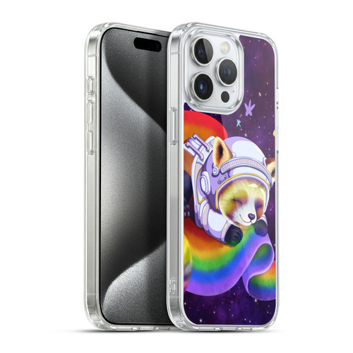 Carla Morrow Rainbow Animals Red Panda Sleeping Soft Gel Case for Apple iPhone 15 Pro Max & MagSafe