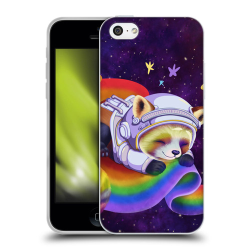 Carla Morrow Rainbow Animals Red Panda Sleeping Soft Gel Case for Apple iPhone 5c