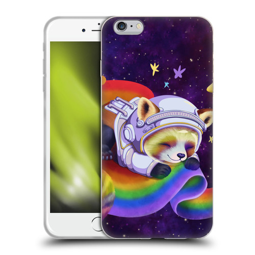Carla Morrow Rainbow Animals Red Panda Sleeping Soft Gel Case for Apple iPhone 6 Plus / iPhone 6s Plus