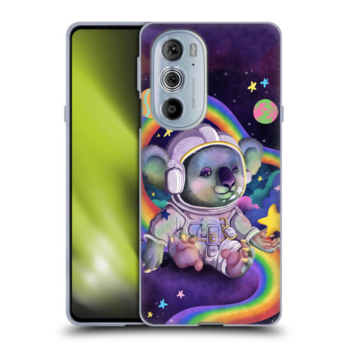 Carla Morrow Rainbow Animals Koala In Space Soft Gel Case for Motorola Edge X30