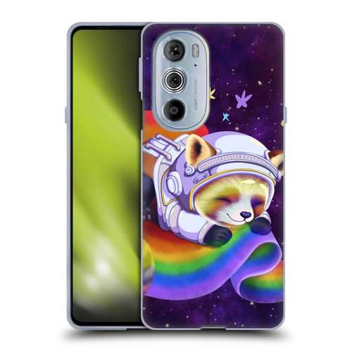 Carla Morrow Rainbow Animals Red Panda Sleeping Soft Gel Case for Motorola Edge X30