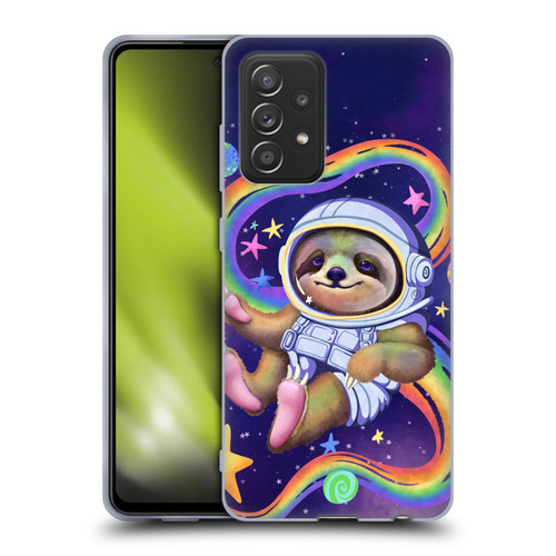 Carla Morrow Rainbow Animals Sloth Wearing A Space Suit Soft Gel Case for Samsung Galaxy A52 / A52s / 5G (2021)