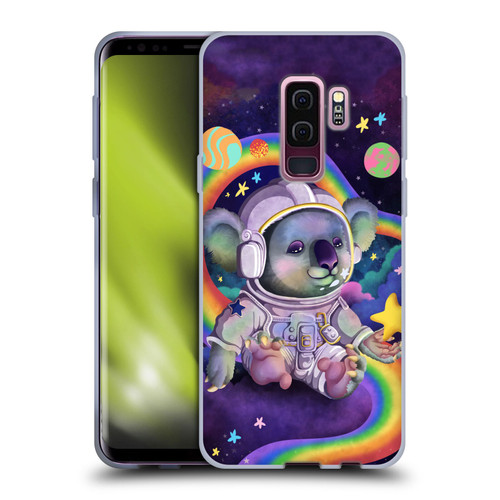 Carla Morrow Rainbow Animals Koala In Space Soft Gel Case for Samsung Galaxy S9+ / S9 Plus