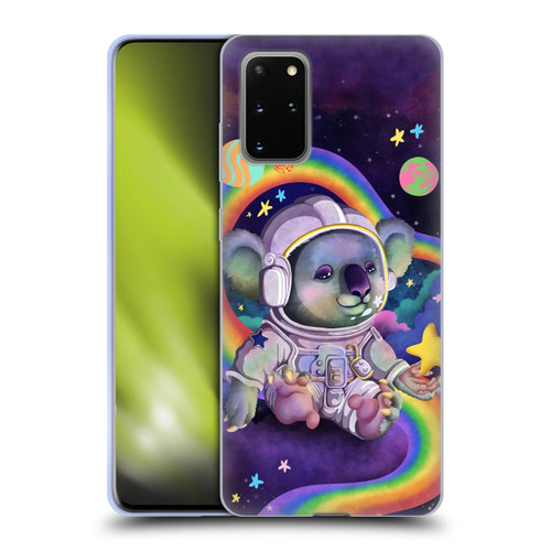 Carla Morrow Rainbow Animals Koala In Space Soft Gel Case for Samsung Galaxy S20+ / S20+ 5G