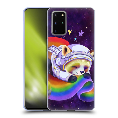 Carla Morrow Rainbow Animals Red Panda Sleeping Soft Gel Case for Samsung Galaxy S20+ / S20+ 5G