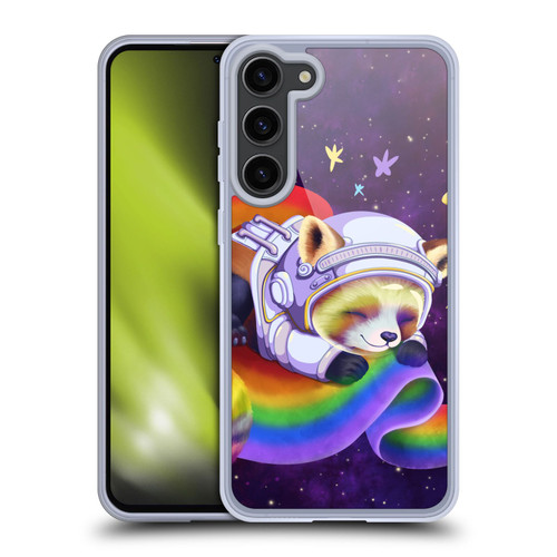 Carla Morrow Rainbow Animals Red Panda Sleeping Soft Gel Case for Samsung Galaxy S23+ 5G