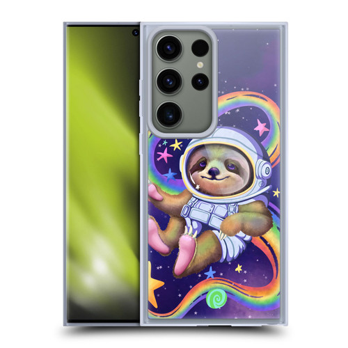 Carla Morrow Rainbow Animals Sloth Wearing A Space Suit Soft Gel Case for Samsung Galaxy S23 Ultra 5G