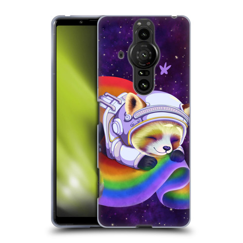 Carla Morrow Rainbow Animals Red Panda Sleeping Soft Gel Case for Sony Xperia Pro-I