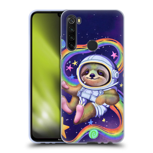 Carla Morrow Rainbow Animals Sloth Wearing A Space Suit Soft Gel Case for Xiaomi Redmi Note 8T