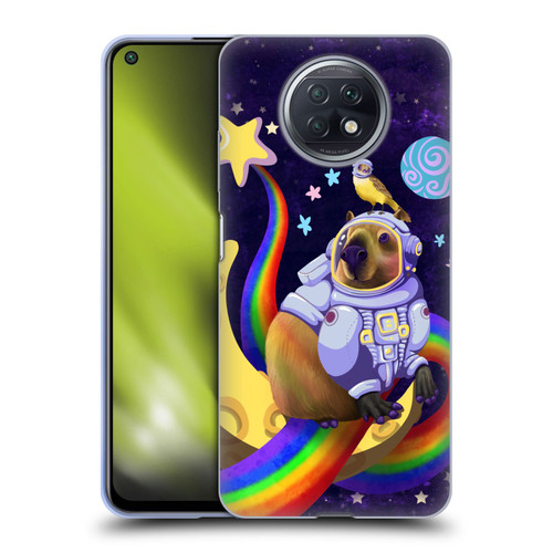 Carla Morrow Rainbow Animals Capybara Sitting On A Moon Soft Gel Case for Xiaomi Redmi Note 9T 5G