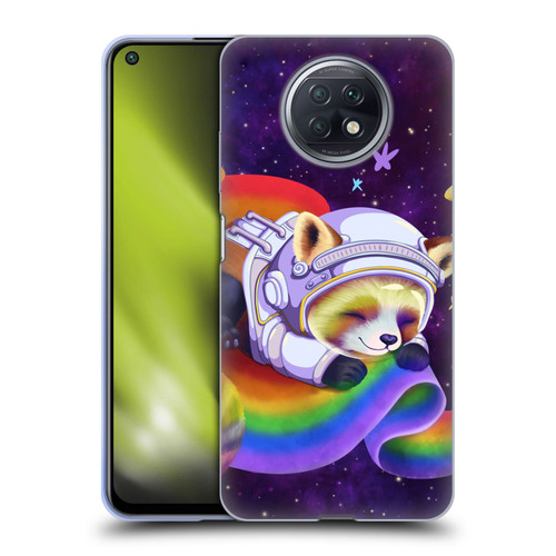 Carla Morrow Rainbow Animals Red Panda Sleeping Soft Gel Case for Xiaomi Redmi Note 9T 5G