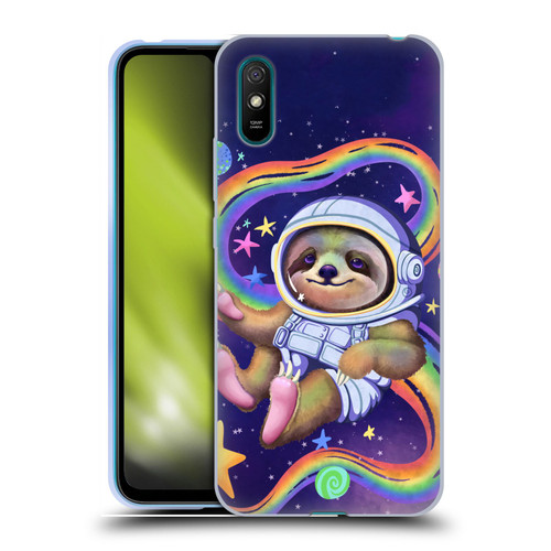 Carla Morrow Rainbow Animals Sloth Wearing A Space Suit Soft Gel Case for Xiaomi Redmi 9A / Redmi 9AT