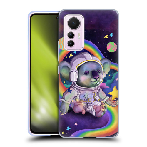 Carla Morrow Rainbow Animals Koala In Space Soft Gel Case for Xiaomi 12 Lite