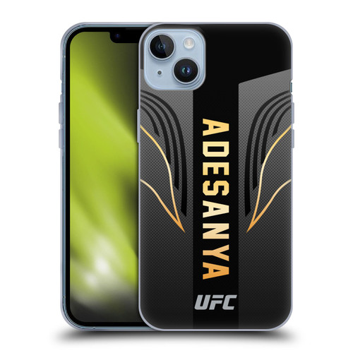 UFC Israel Adesanya Fighter Kit Soft Gel Case for Apple iPhone 14 Plus