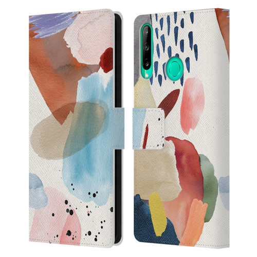 Ninola Pattern Abstract Pastel Leather Book Wallet Case Cover For Huawei P40 lite E