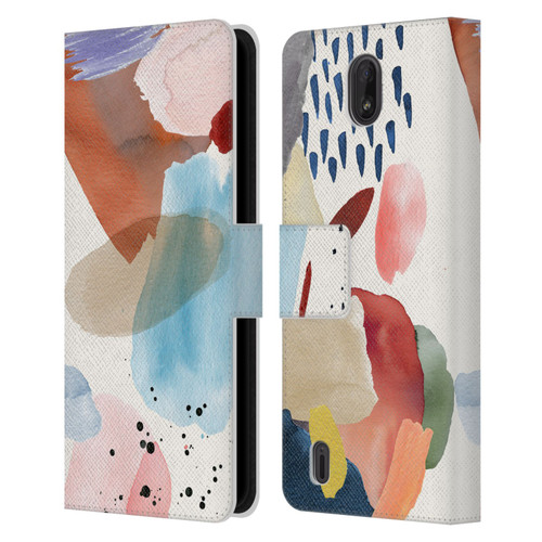 Ninola Pattern Abstract Pastel Leather Book Wallet Case Cover For Nokia C01 Plus/C1 2nd Edition