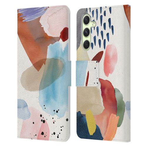 Ninola Pattern Abstract Pastel Leather Book Wallet Case Cover For Samsung Galaxy A54 5G