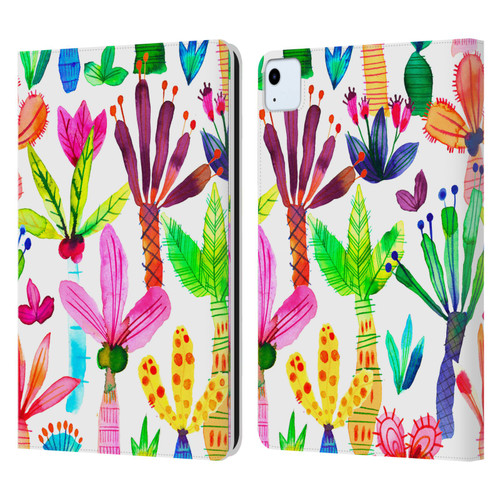 Ninola Summer Patterns Palms Garden Leather Book Wallet Case Cover For Apple iPad Air 11 2020/2022/2024