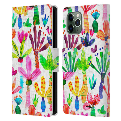 Ninola Summer Patterns Palms Garden Leather Book Wallet Case Cover For Apple iPhone 11 Pro
